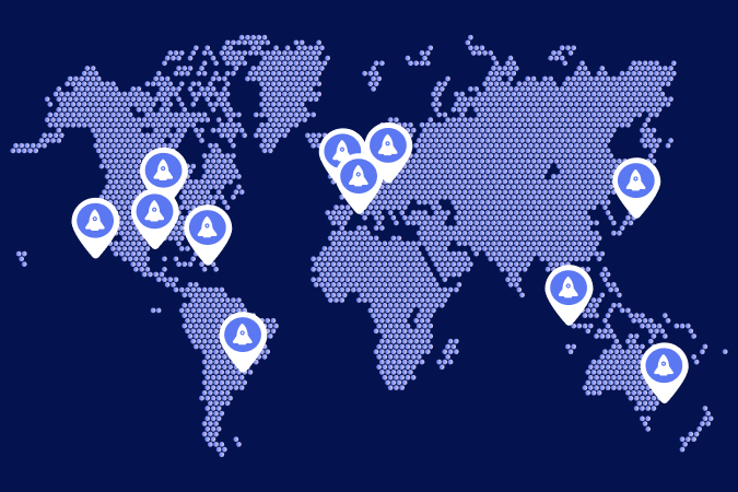 Point of Presence Map