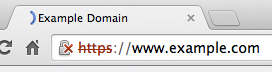 Chrome 42 displaying an SHA1 certificate